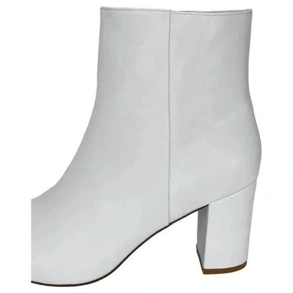 SMASH Shoes Chiku White Faux Leather Womens Ankle Boots Size 11M - Picture 7 of 13